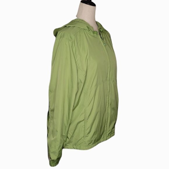 Eddie Bauer Green Hooded Zip Lightweight Jacket Size XL - Picture 2 of 10